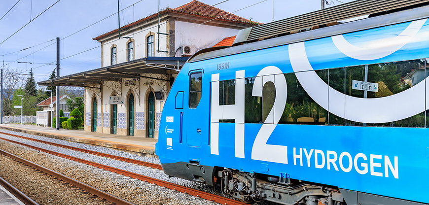 The first Hydrogen train carried out tests on the Portuguese railway network